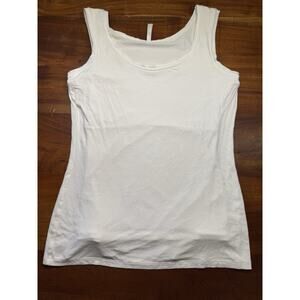 Ruby Ribbon Women’s white Shaping Slimming Tank Top Double Layer Sz Medium